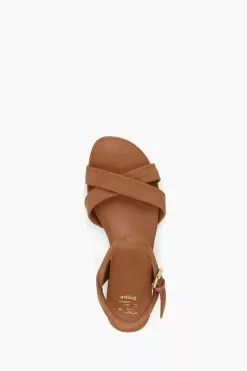 Dune London Landie Cross Strap Comfort Sandals -Style Sole Zone U24678s4