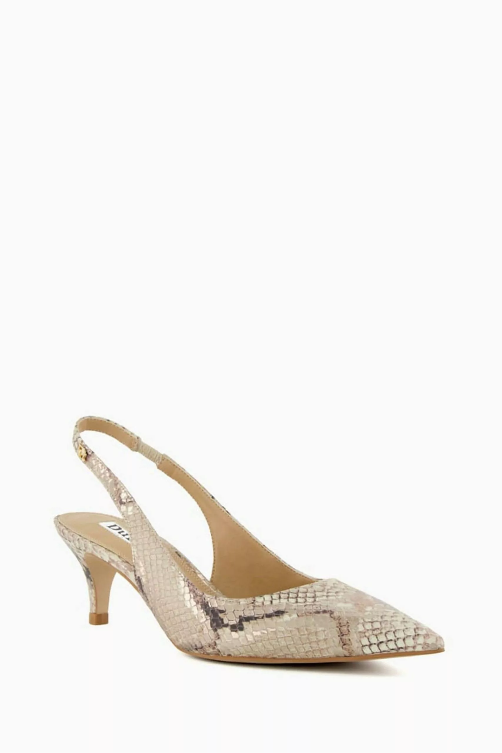 Dune London Animal Capitol Kitten Slingback Shoes 4 Dune London Animal Capitol Kitten Slingback Shoes - Image 2