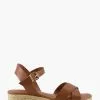 Dune London Womens Wf Linnie Cross Strap Flatform