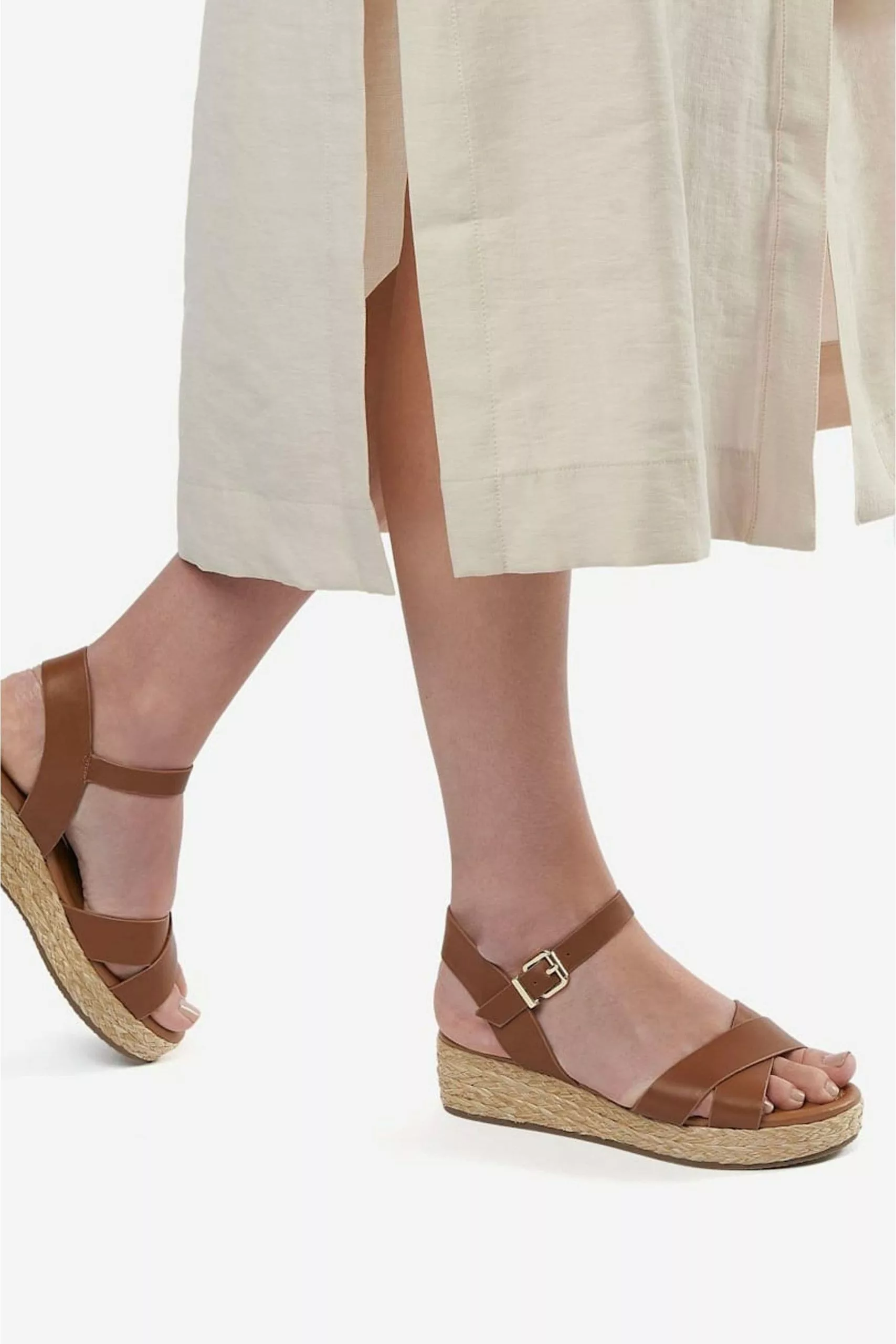 Dune London Womens Wf Linnie Cross Strap Flatform 7 Dune London Womens Wf Linnie Cross Strap Flatform - Image 5