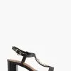 Dune London Just Hardware Detail Block Sandals -Style Sole Zone U42731s