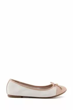 Dune London Womens Wf Hartlyn Toe Cap Bow Ballerina Pumps