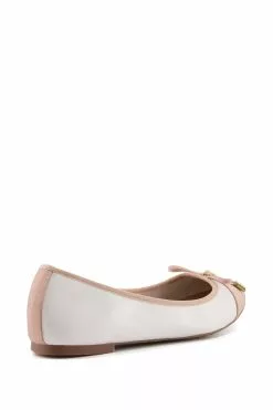 Dune London Womens Wf Hartlyn Toe Cap Bow Ballerina Pumps -Style Sole Zone U42732s3