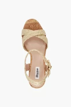 Dune London Natural Kelisa Braided Upper Sandals -Style Sole Zone U43111s4