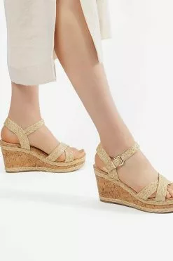 Dune London Natural Kelisa Braided Upper Sandals -Style Sole Zone U43111s5