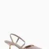 Dune London Rose Gold Colombia Wide Fit Cross Strap Courts -Style Sole Zone U43115s