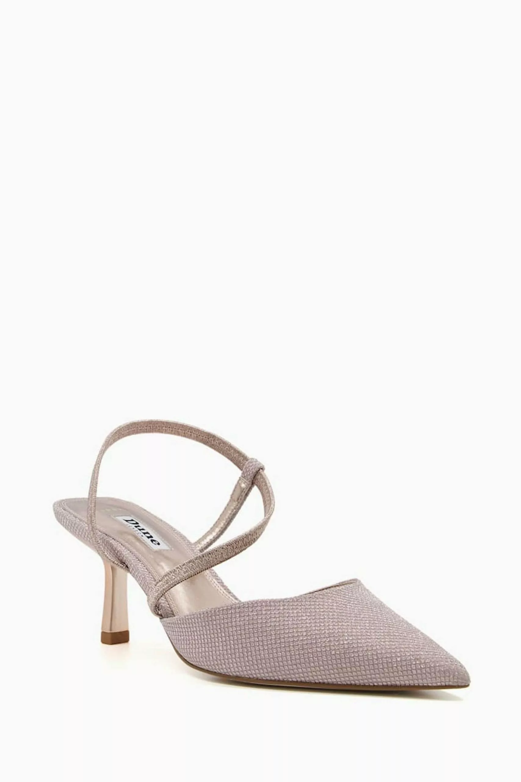 Dune London Rose Gold Colombia Wide Fit Cross Strap Courts 5 Dune London Rose Gold Colombia Wide Fit Cross Strap Courts - Image 3