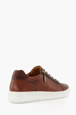 Dune London Brown Tribute Zip Detail Cupsole Trainers 11 Dune London Brown Tribute Zip Detail Cupsole Trainers -Style Sole Zone U43119s3