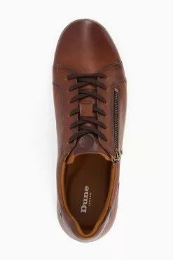 Dune London Brown Tribute Zip Detail Cupsole Trainers 12 Dune London Brown Tribute Zip Detail Cupsole Trainers -Style Sole Zone U43119s4