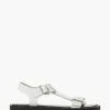 Dune London Langlie T Chunky Buckle Flat Sandals -Style Sole Zone U53782s
