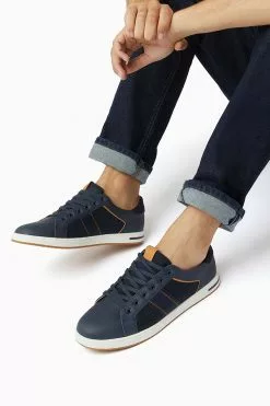 Dune London True Stripe Panel Trainers -Style Sole Zone U56342s6