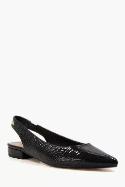 Dune London Caramello Flat Point Quilt Heels -Style Sole Zone U56396s3