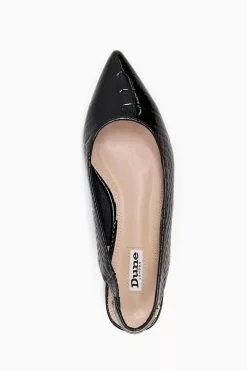 Dune London Caramello Flat Point Quilt Heels -Style Sole Zone U56396s4
