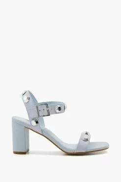 Dune London Manning Giant Stud Block Sandals
