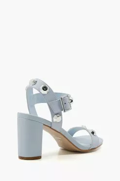 Dune London Manning Giant Stud Block Sandals -Style Sole Zone U56404s3