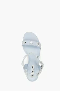 Dune London Manning Giant Stud Block Sandals -Style Sole Zone U56404s4