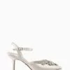 Dune London Destinee Crystal Embellished Shoes -Style Sole Zone U58138s