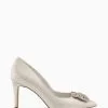 Dune London Bellissima Brooch Mid Heel Shoes