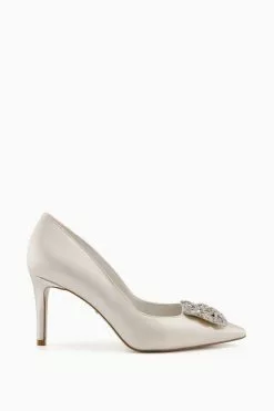 Dune London Bellissima Brooch Mid Heel Shoes