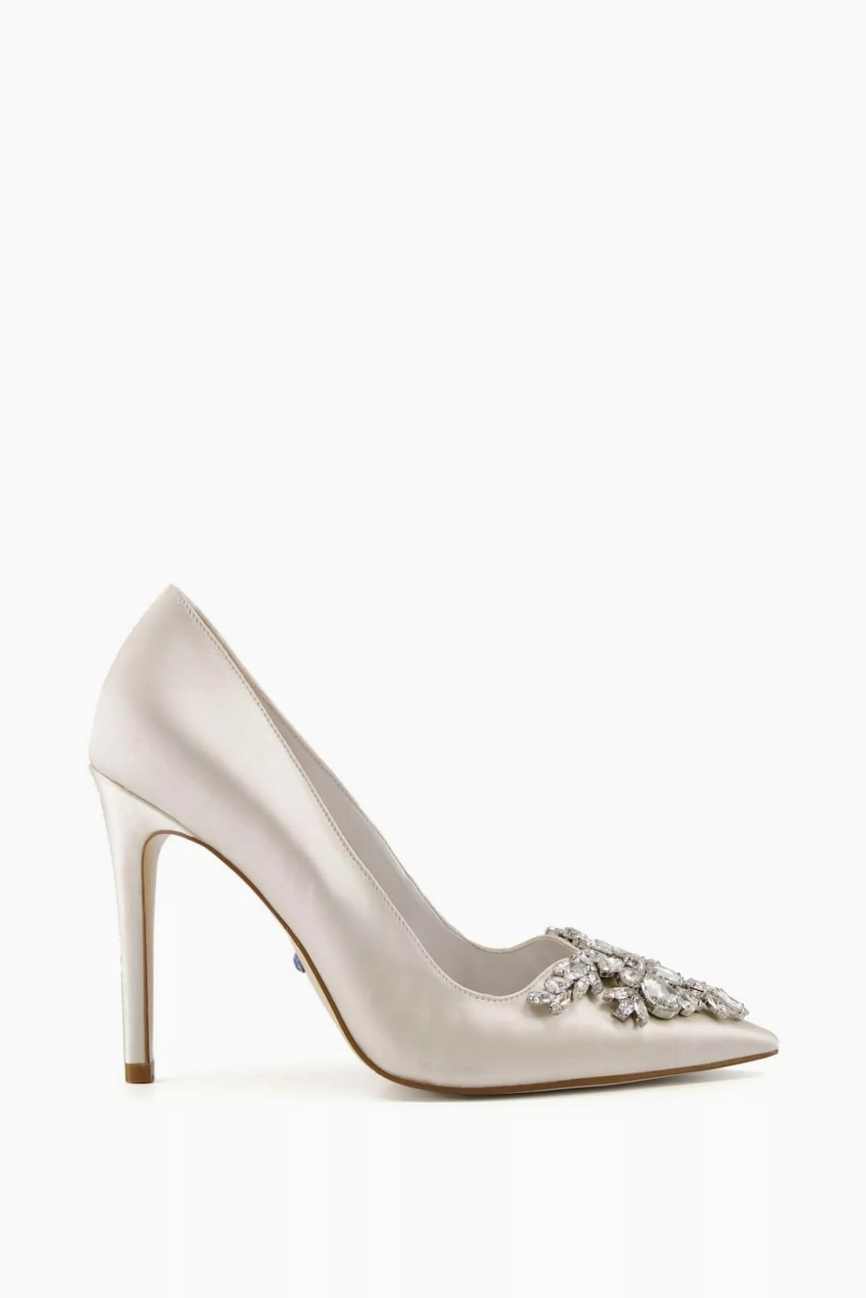 Dune London White Affection Crystal Embellished Shoes 3 Dune London White Affection Crystal Embellished Shoes