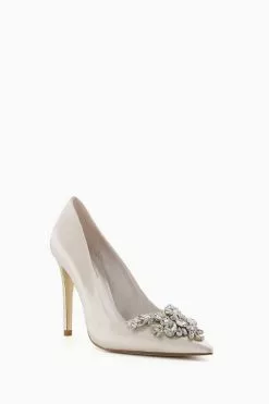 Dune London White Affection Crystal Embellished Shoes 8 Dune London White Affection Crystal Embellished Shoes -Style Sole Zone U58142s3