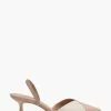Dune London Pink Cube Colourblock Kitten Sandals -Style Sole Zone U58835s