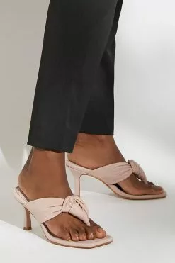 Dune London Natural Mykonos Padded Loop Toe Sandals -Style Sole Zone U66075s5