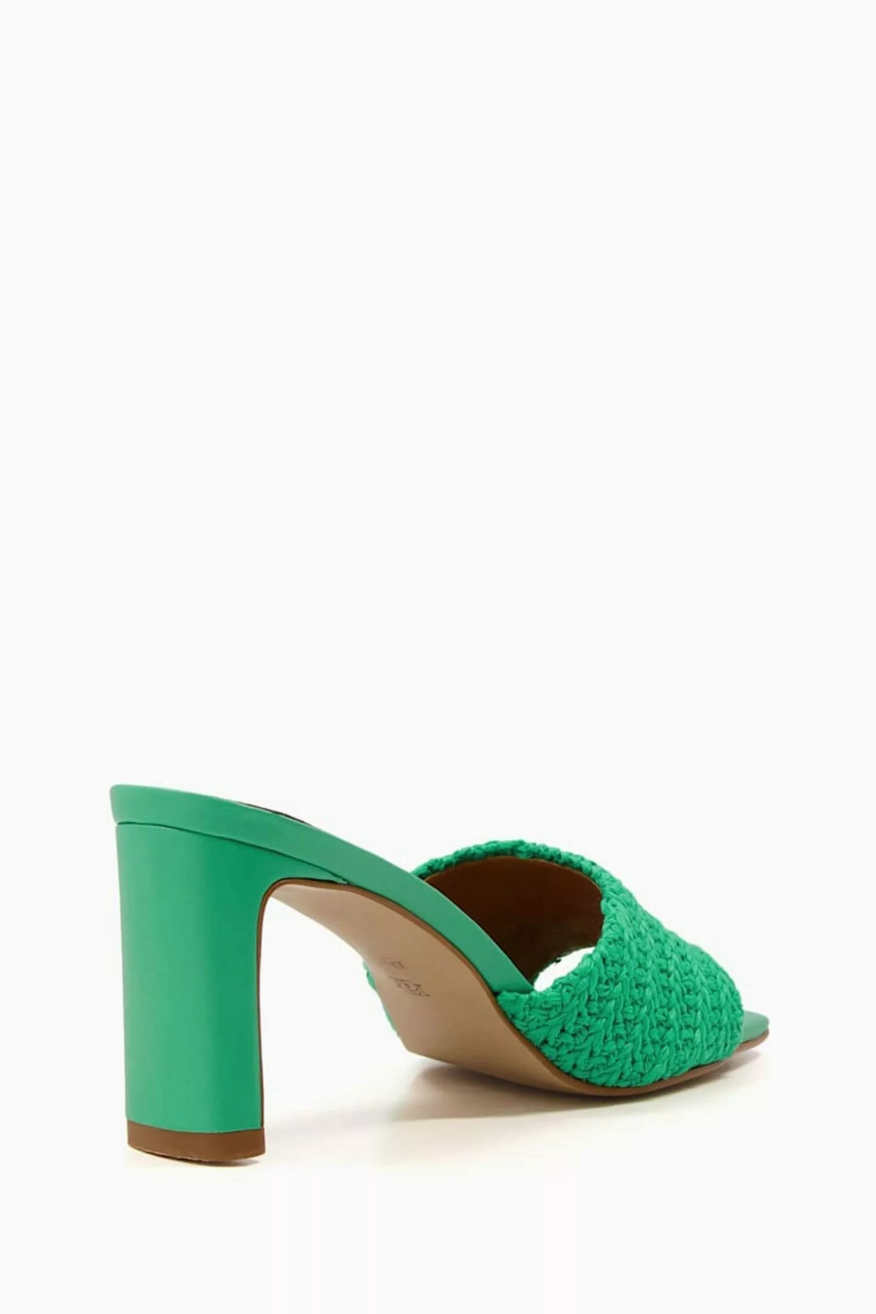 Dune London Green March Set Back Heel Mules 5 Dune London Green March Set Back Heel Mules - Image 3