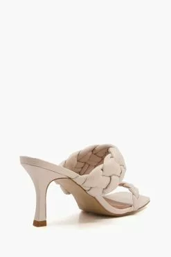 Dune London Message Plaited Mid Heel Mules -Style Sole Zone U66079s3