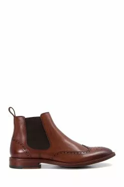 Dune London Markey Chelsea Brown Brogues Boots