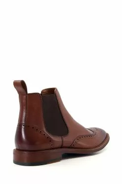 Dune London Markey Chelsea Brown Brogues Boots 8 Dune London Markey Chelsea Brown Brogues Boots -Style Sole Zone UNQ965s3